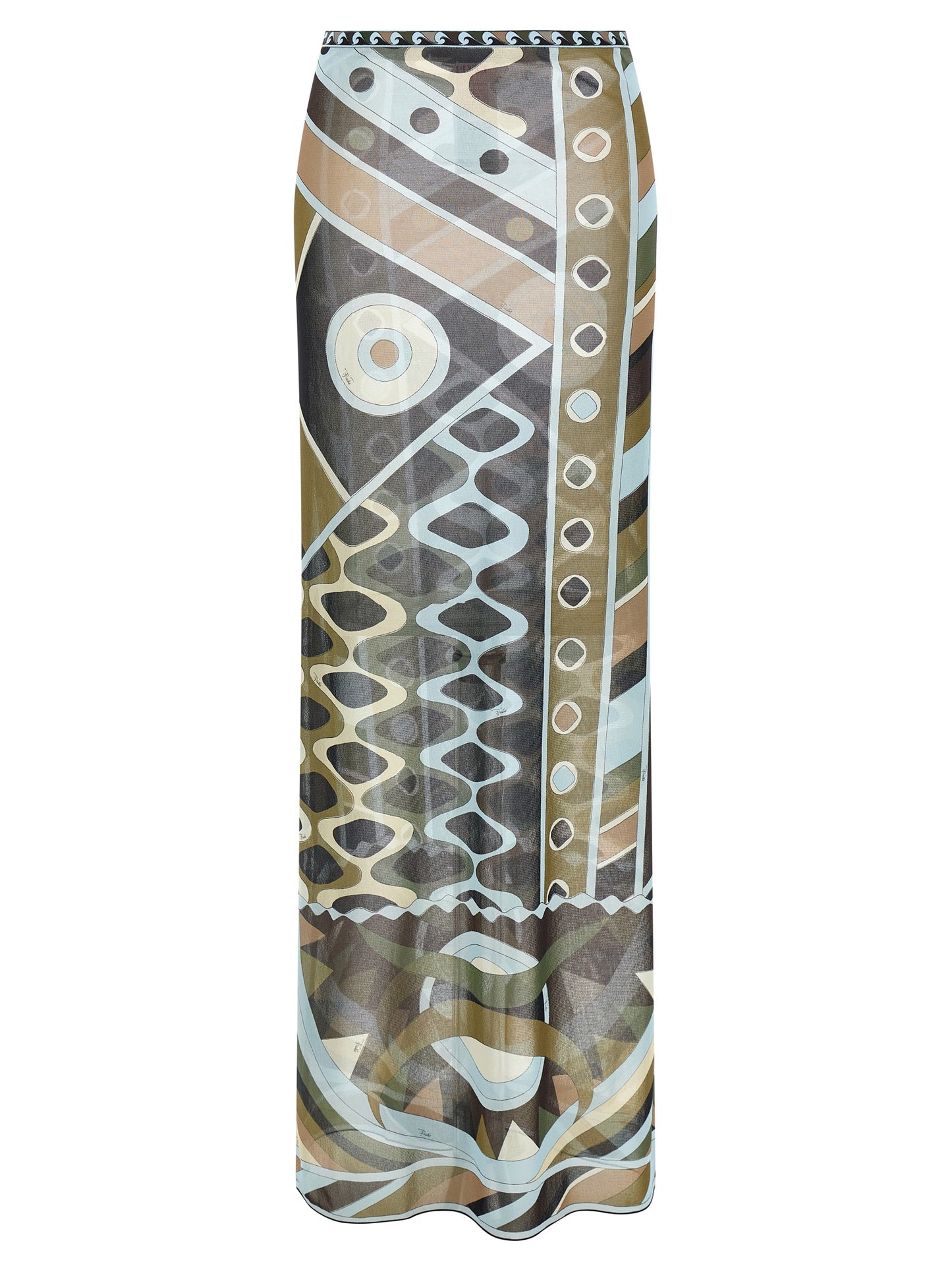 Multicolor Polyamide Mini Skirt