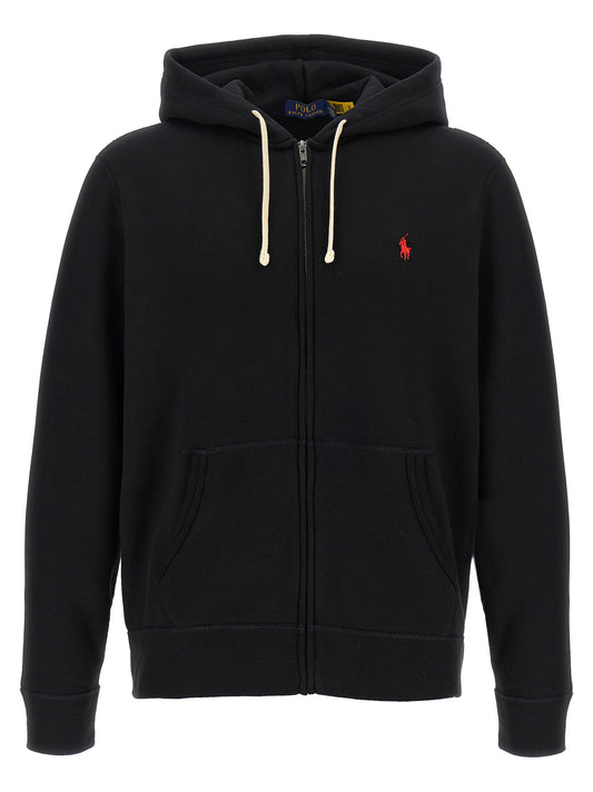 Black Cotton Sweatshirt