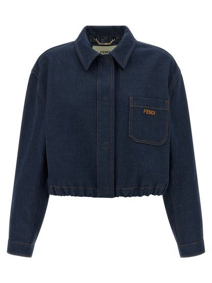 Blue Cotton Denim Jacket