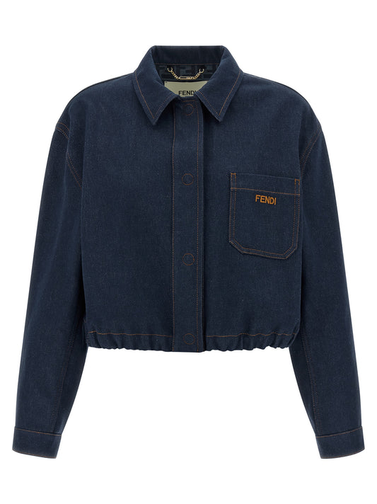 Blue Cotton Denim Jacket