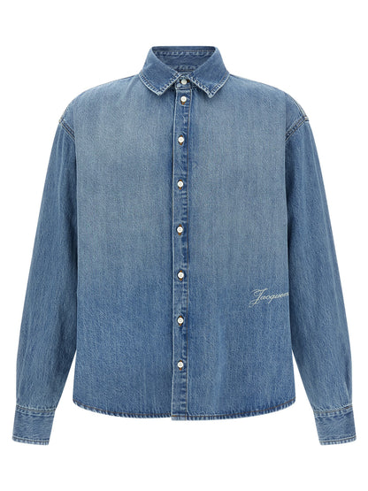 Blue Cotton Blouse