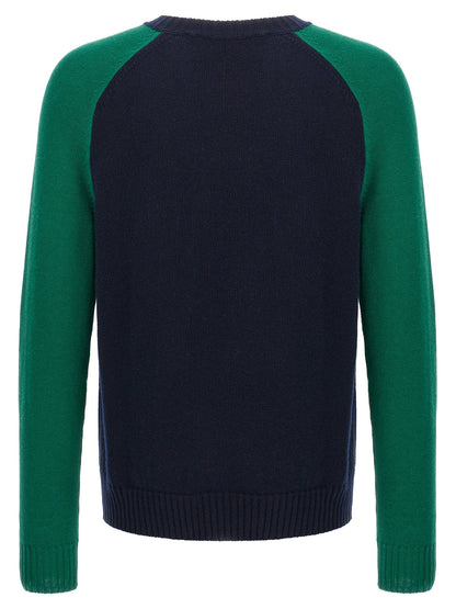Blue Virgin Wool Cardigan