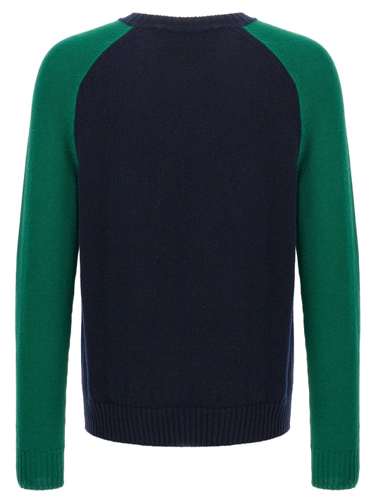 Blue Virgin Wool Cardigan