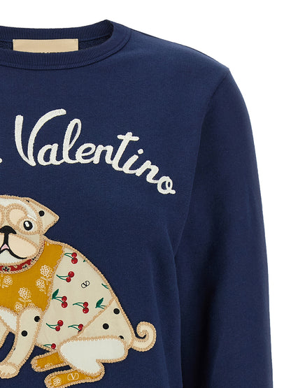 Blue Cotton Sweatshirt