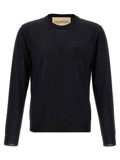 Black Virgin Wool Cardigan