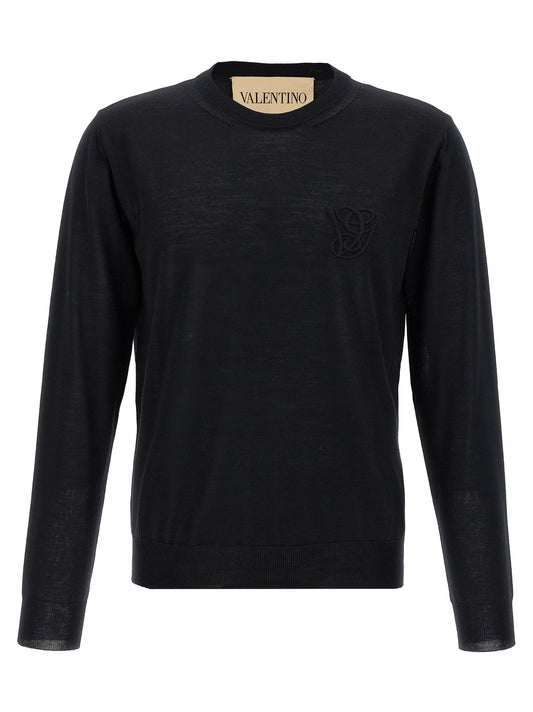 Black Virgin Wool Cardigan