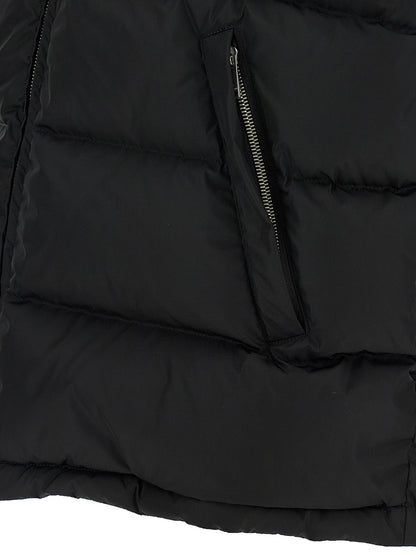 Black Polyamide Sleeveless Jacket