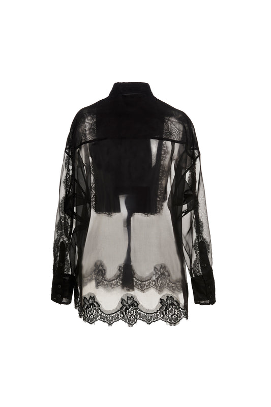 Black Silk Blouse