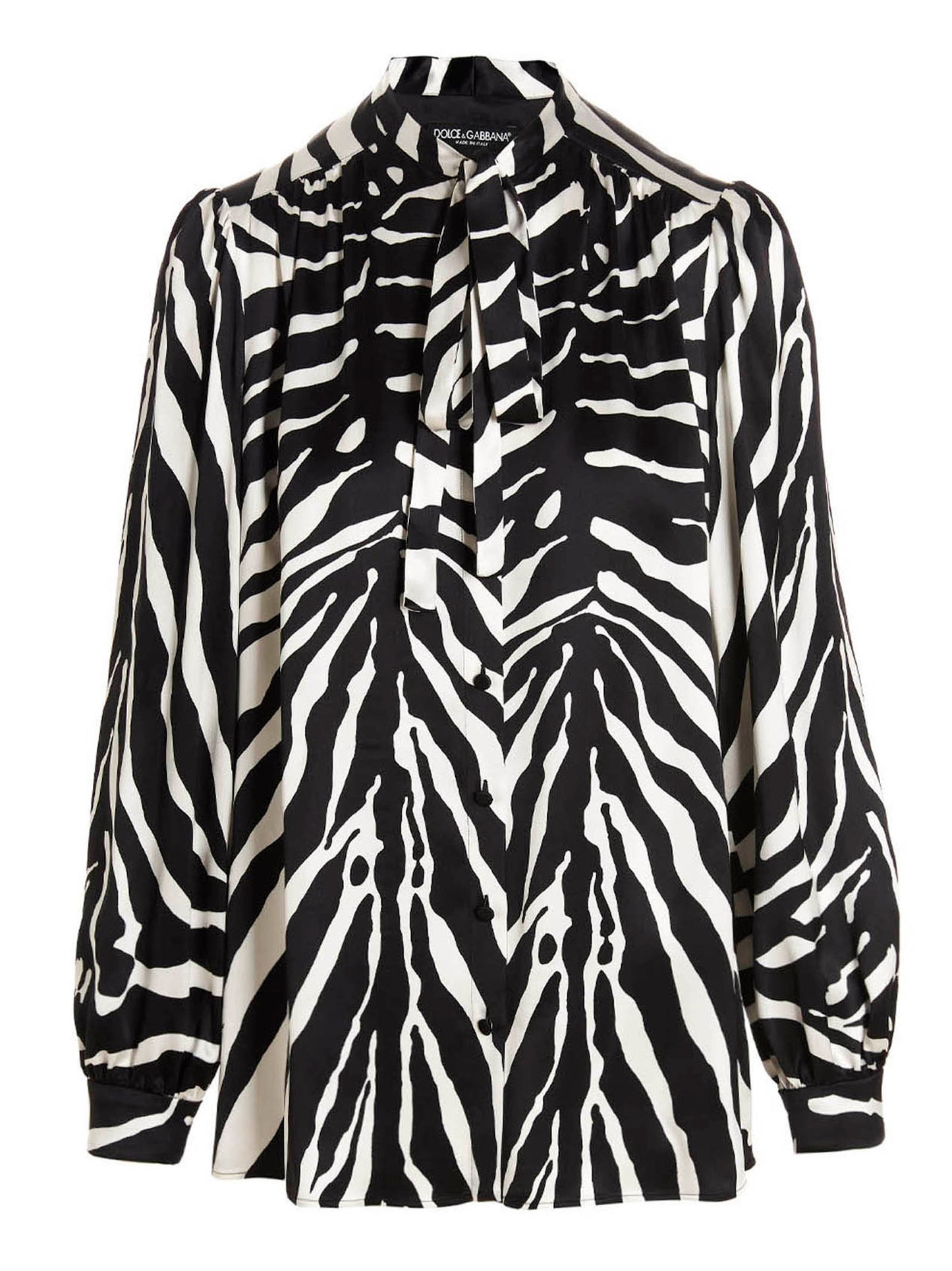 Bicolor Silk Blouse