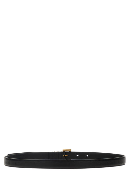 Black Calfskin Regular Belt