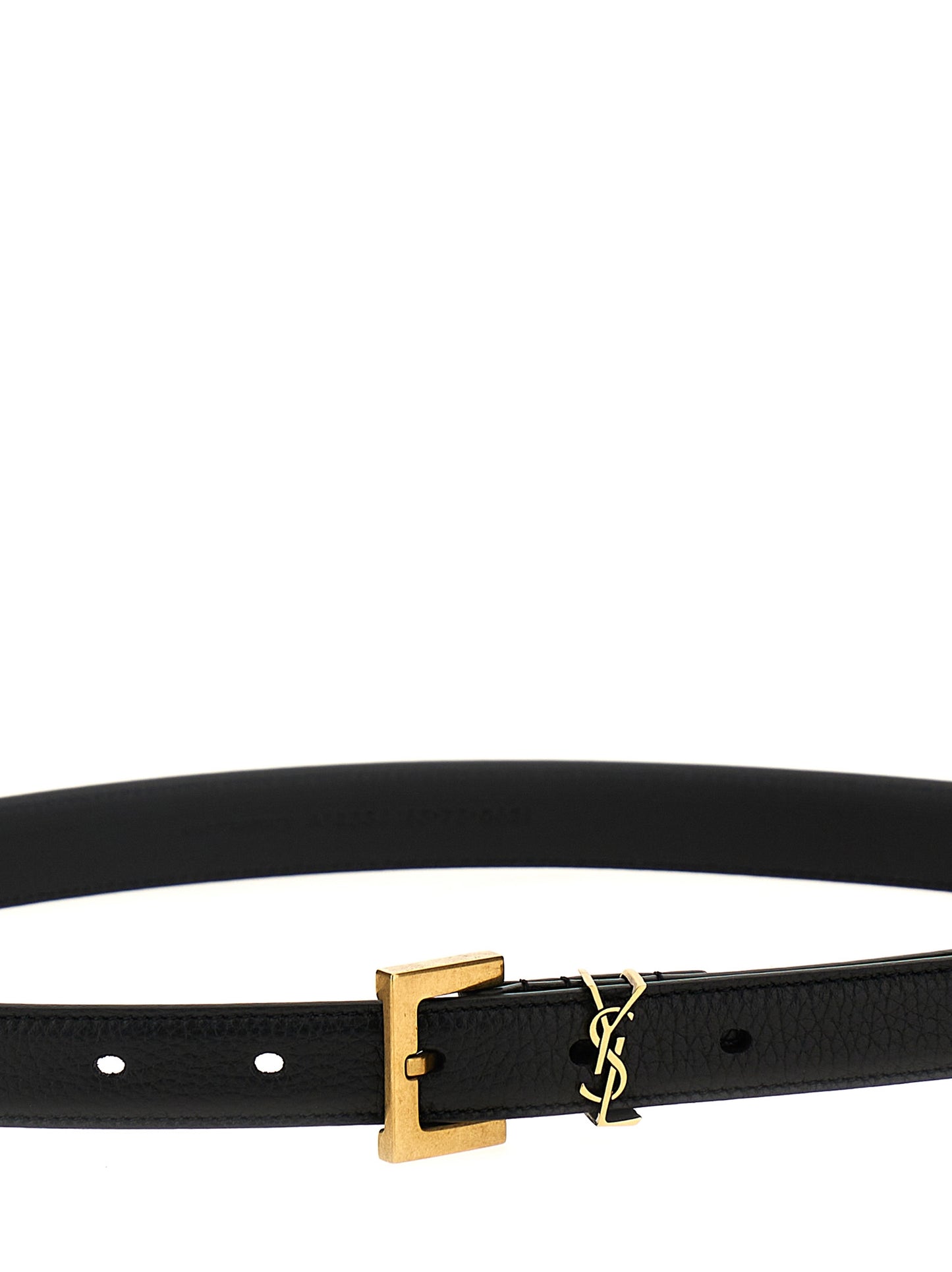 Black Calfskin Regular Belt