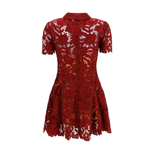 Bordeaux Polyester Cocktail Dress