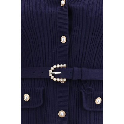 Blue Polyamide Cardigan