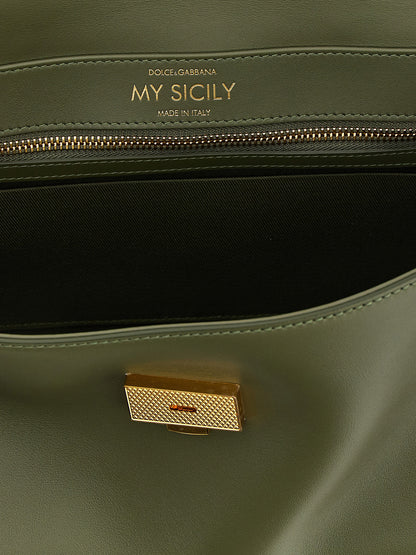 Bicolor Calfskin Handbag