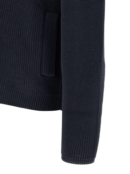 Blue Cotton Cardigan