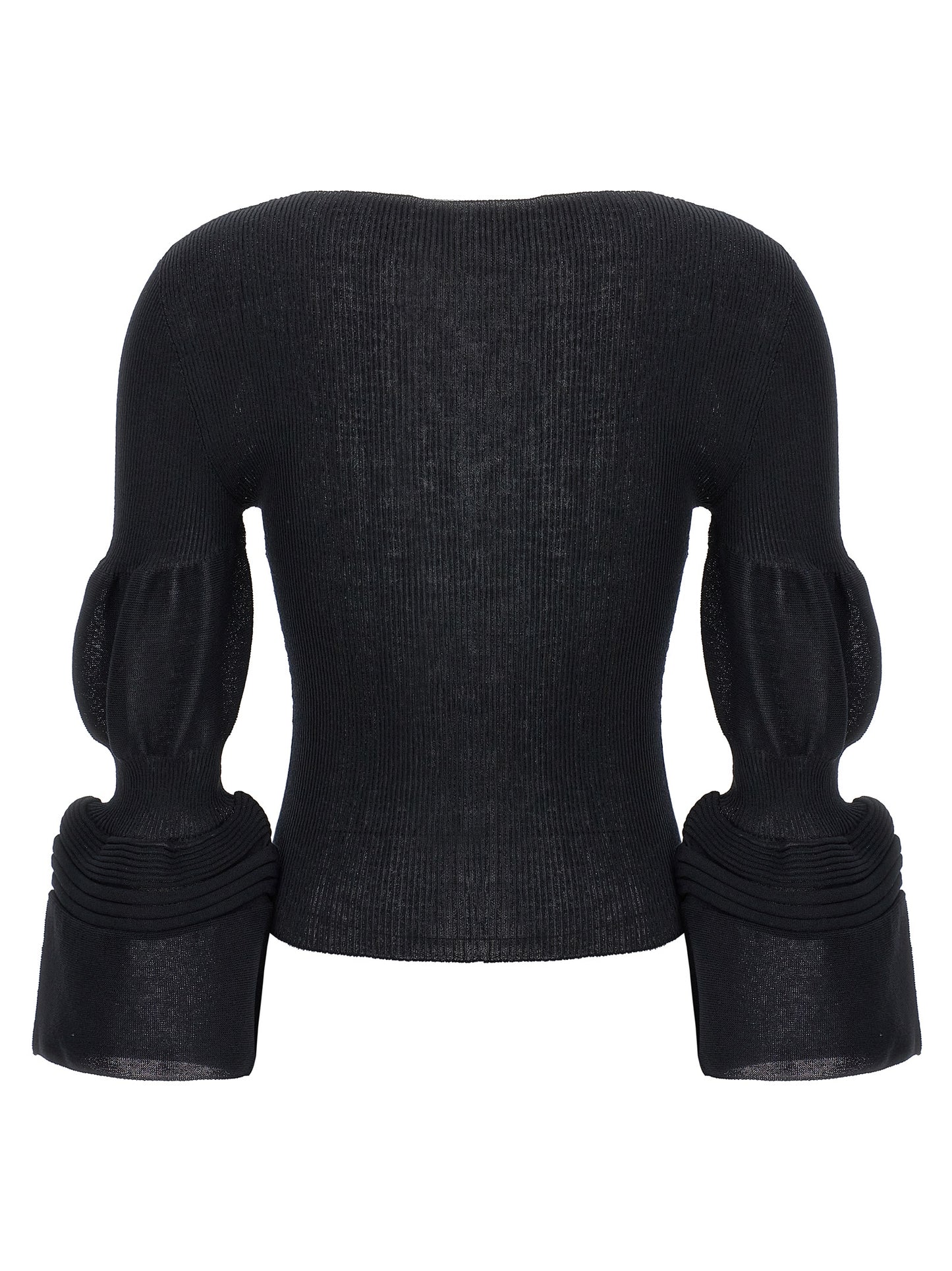 Black Polyester Sweatshirt