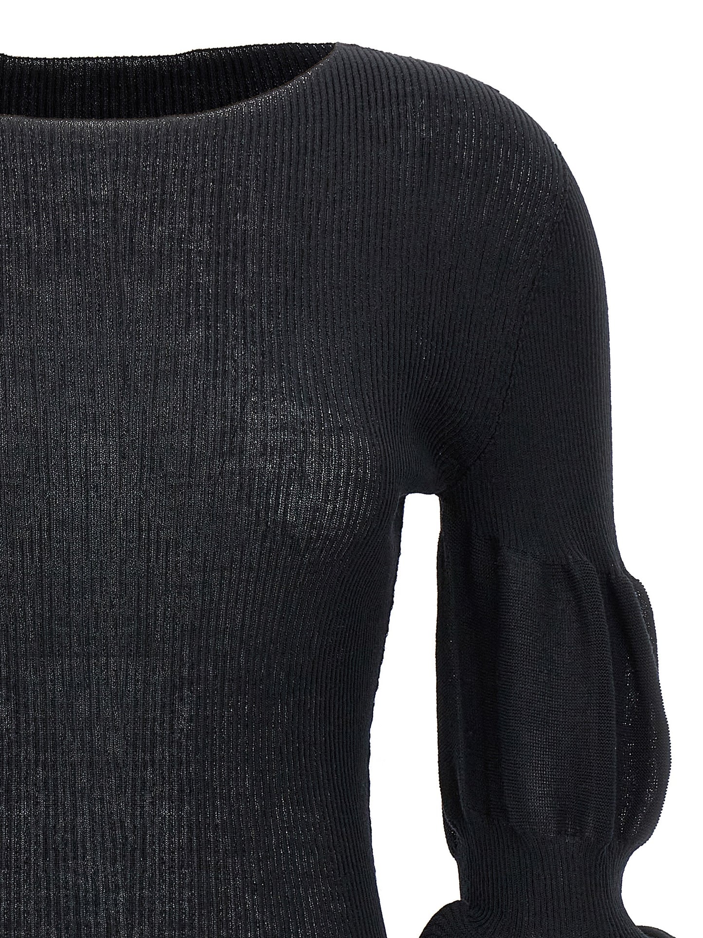 Black Polyester Sweatshirt
