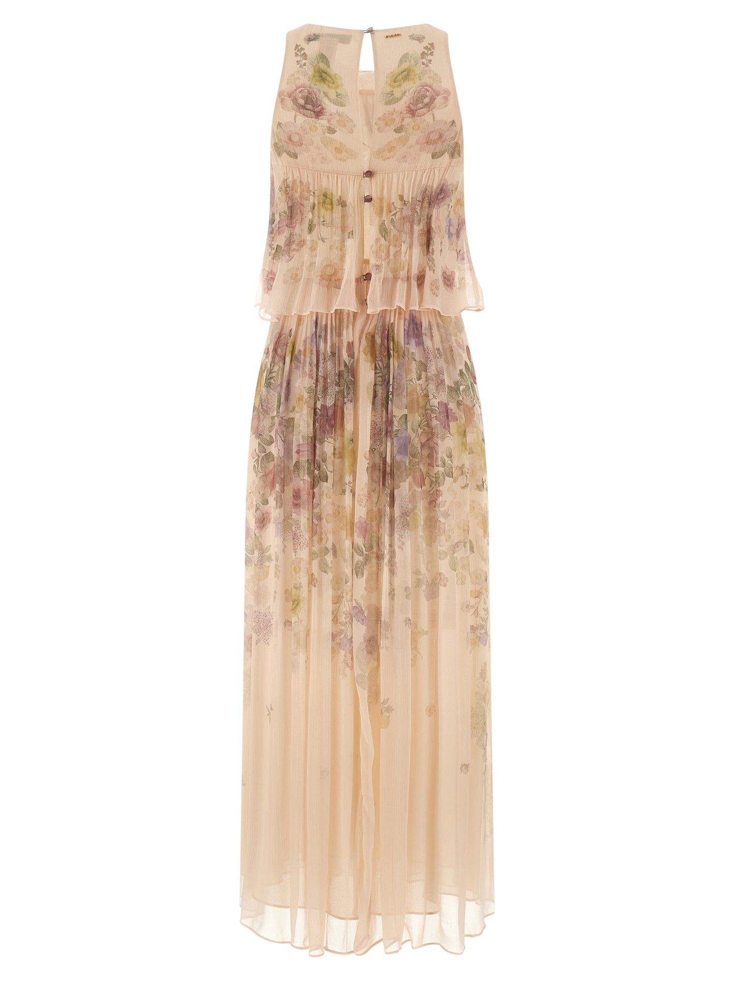Multicolor Viscose Long Dress