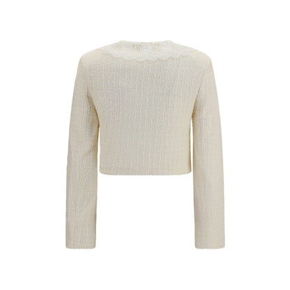 Beige Polyester Full-Length Jacket