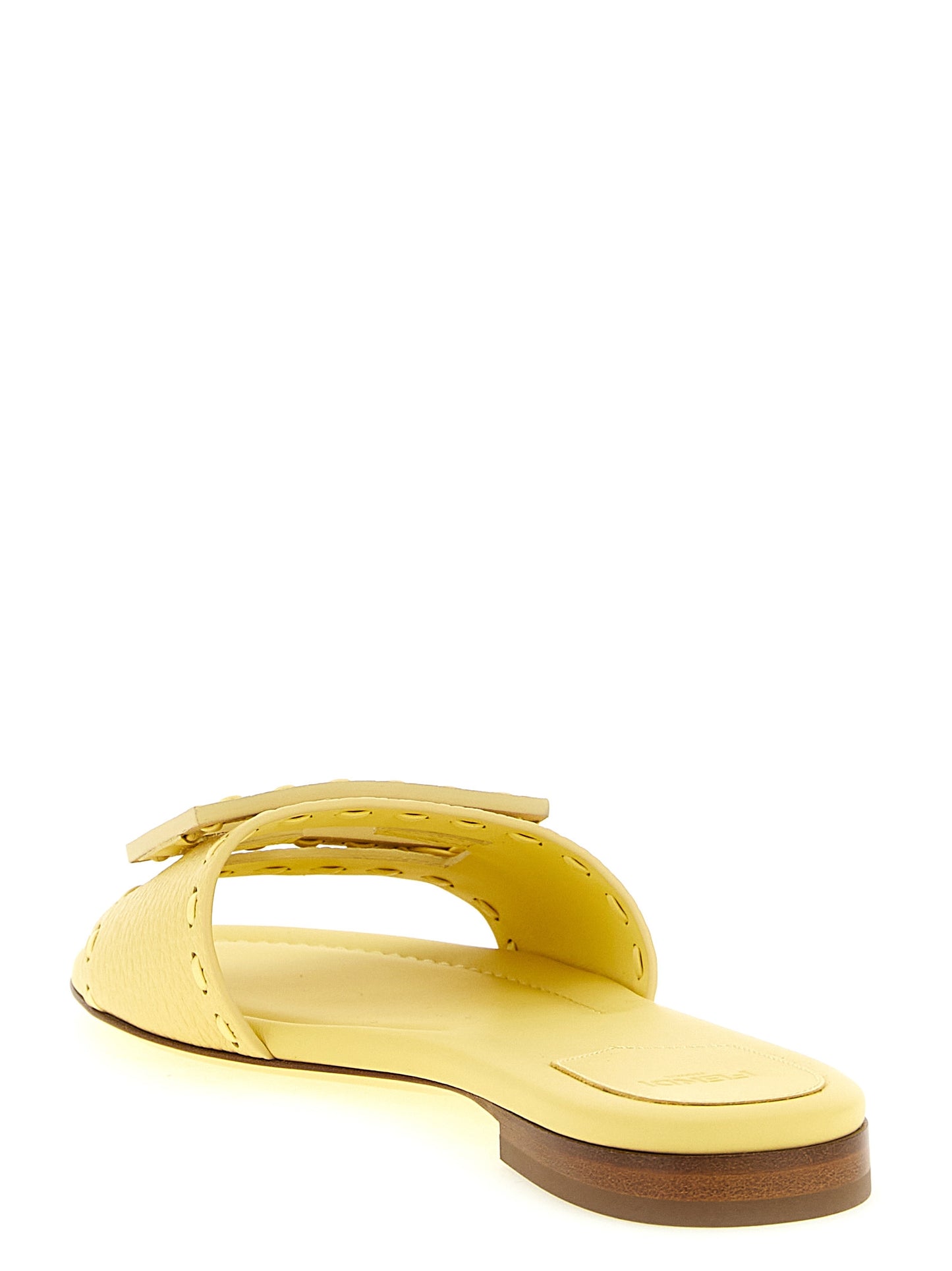 Bicolor Calfskin Slides