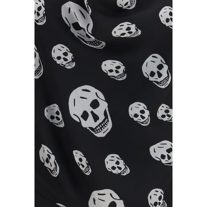 Black Silk Sleeveles T-Shirt
