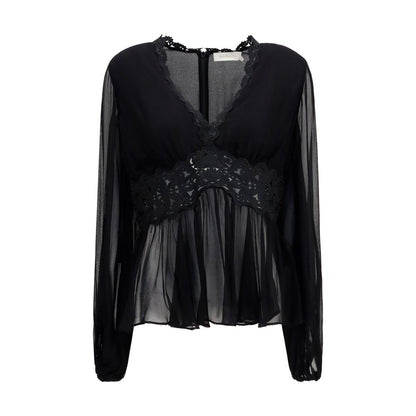 Black Viscose Blouse
