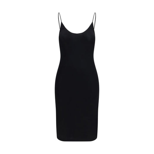 Black Viscose Casual Dress