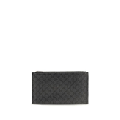 Black Fabric Clutch Bag
