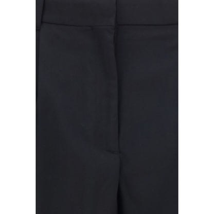 Black Wool Oves Aries Flared Pants