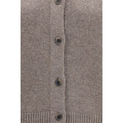 Beige Cashmere Cardigan
