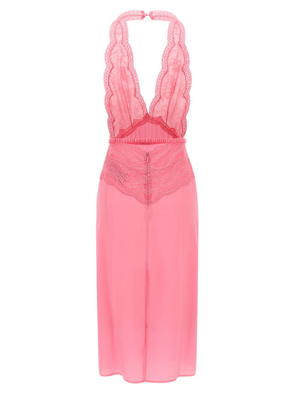Multicolor Silk Midi Dress