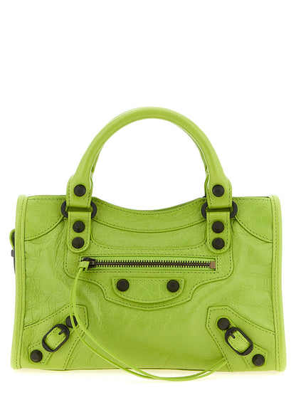Bicolor Lamb Leather Handbag