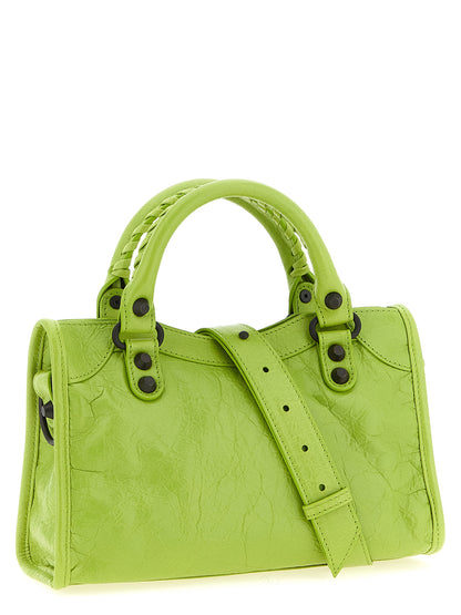 Bicolor Lamb Leather Handbag