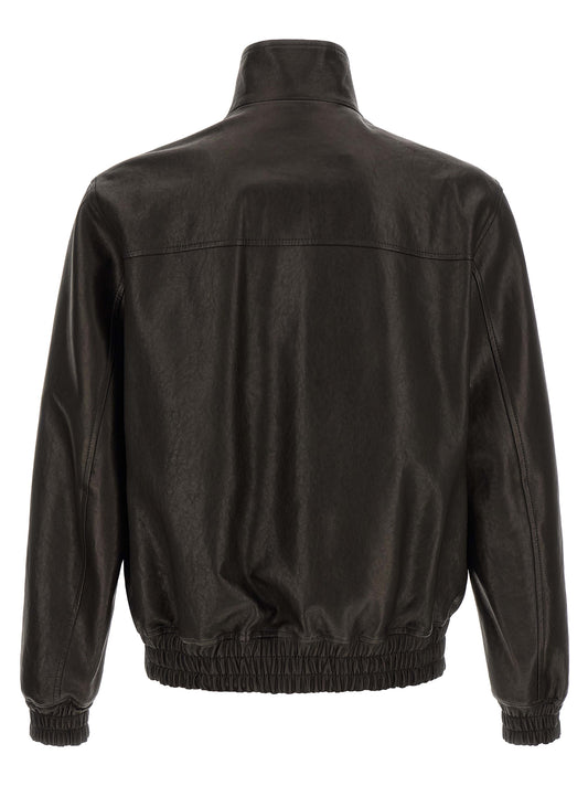 Black Calfskin Leather Jacket