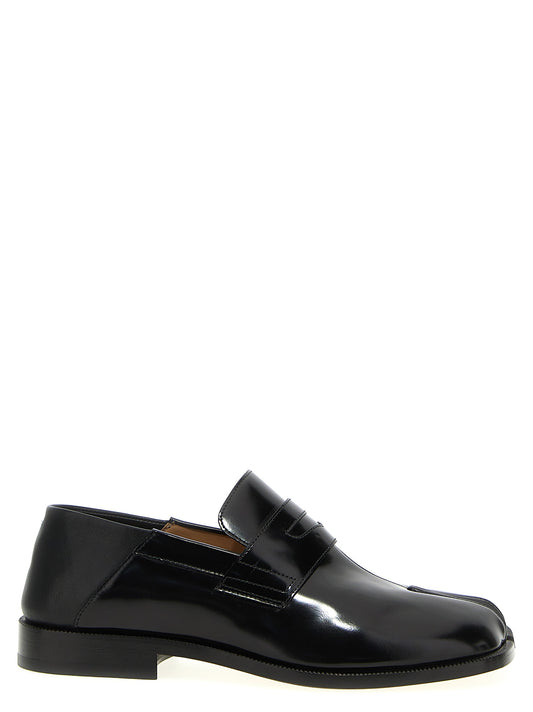 Black Calfskin Slip-On Loafers