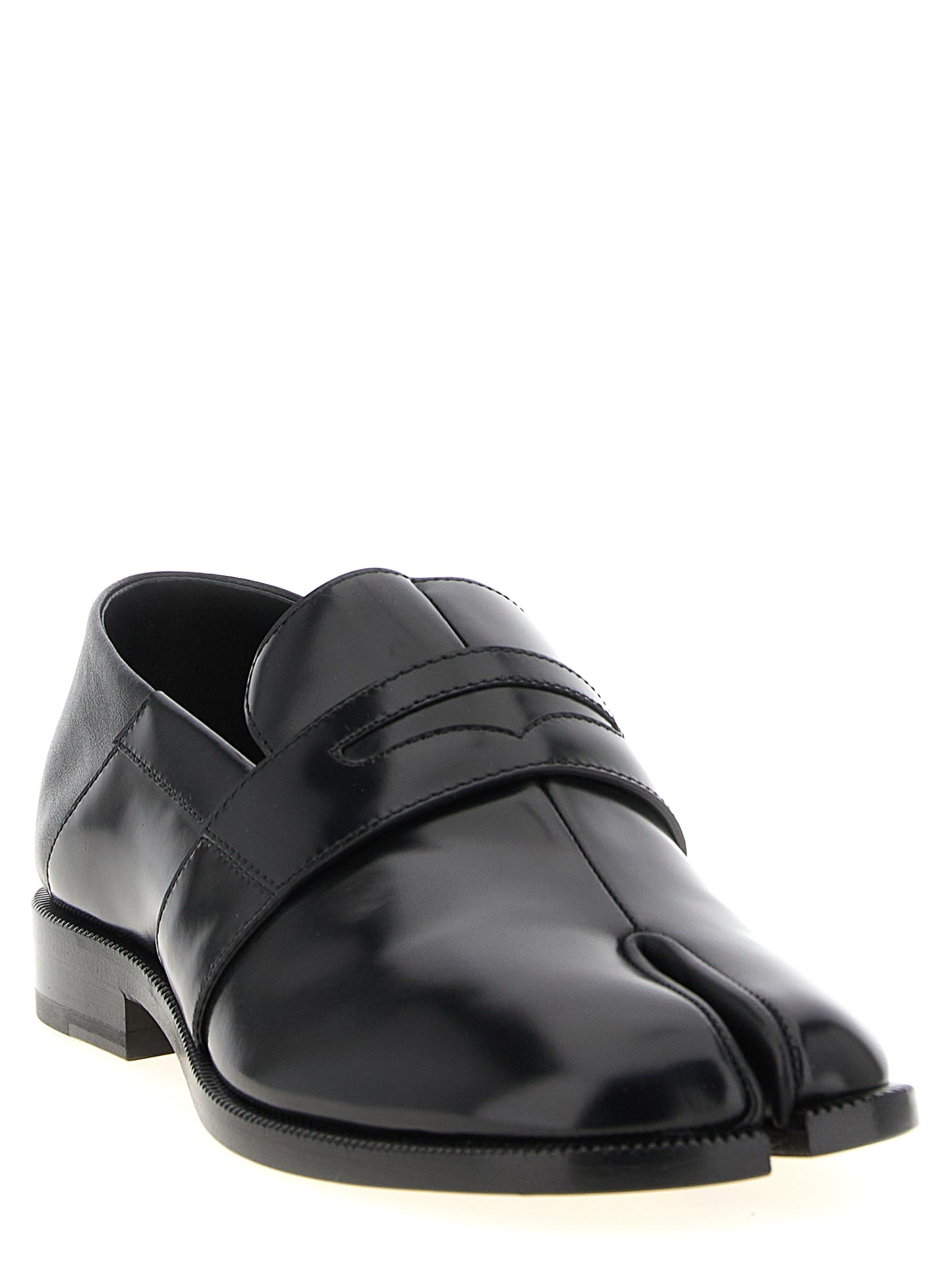 Black Calfskin Slip-On Loafers
