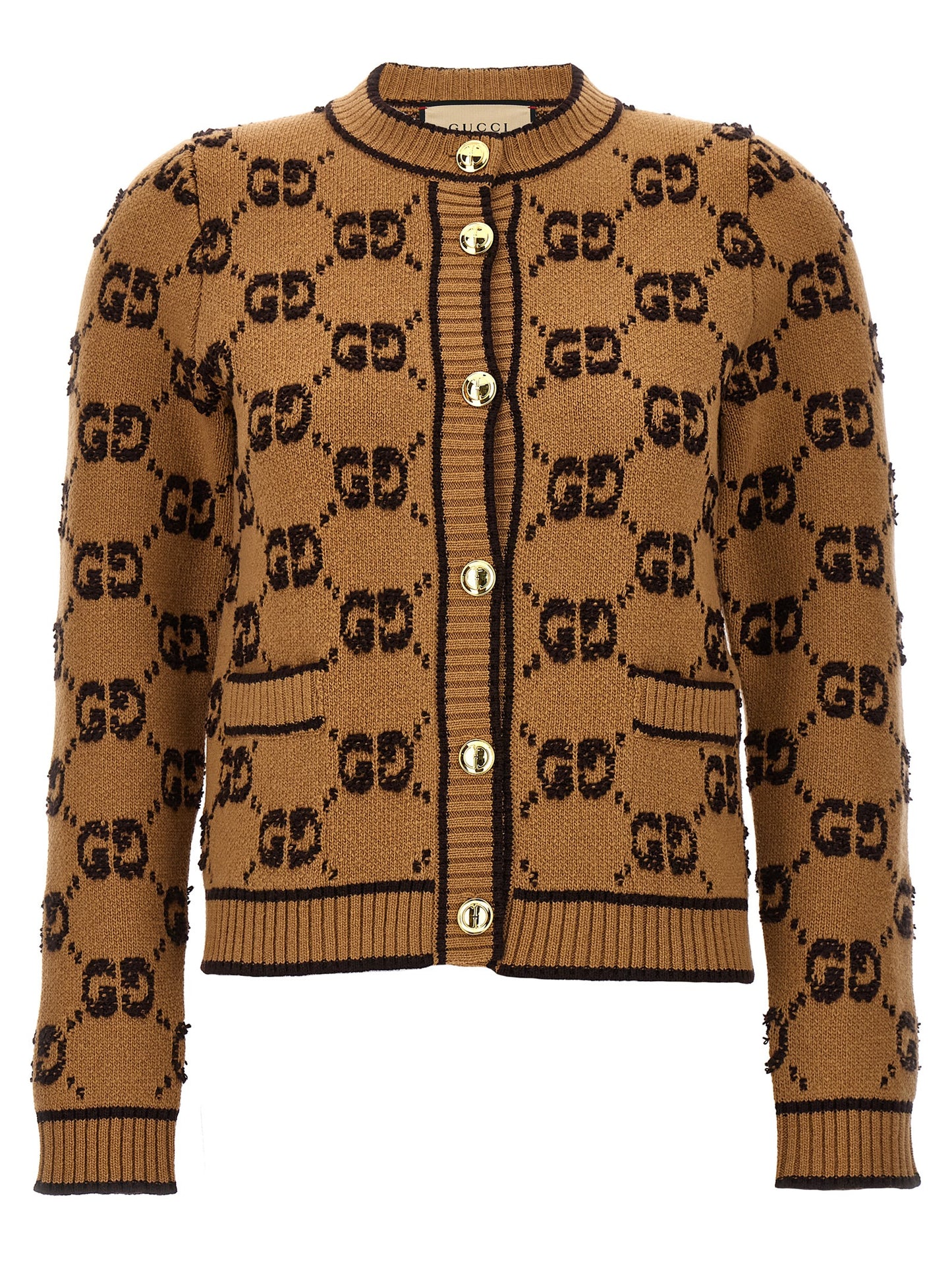 Beige Wool Cardigan