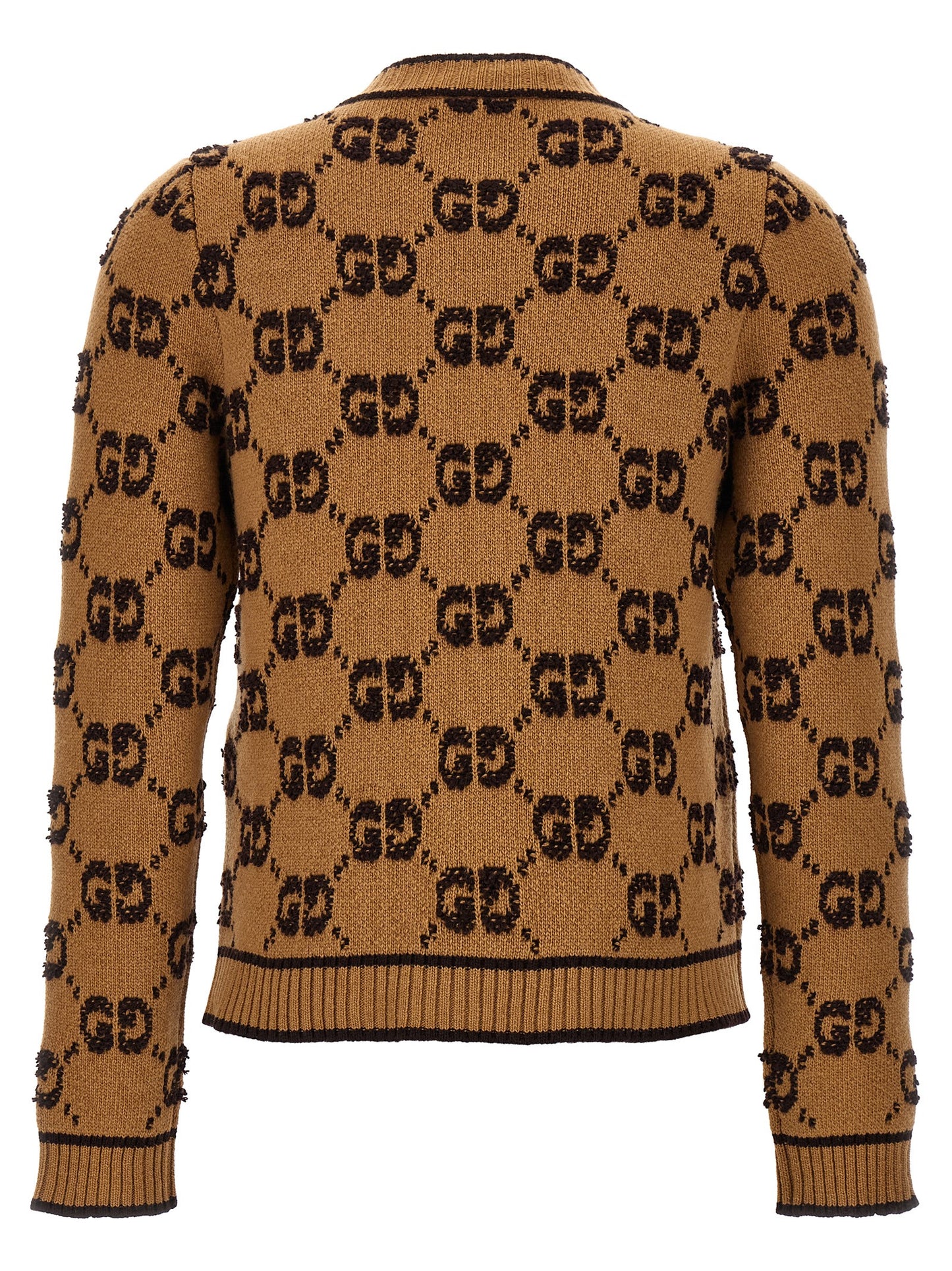 Beige Wool Cardigan