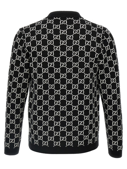 Bicolor Wool Cardigan