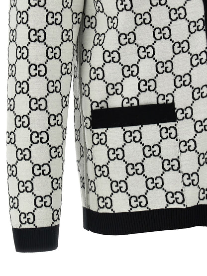 Bicolor Wool Cardigan