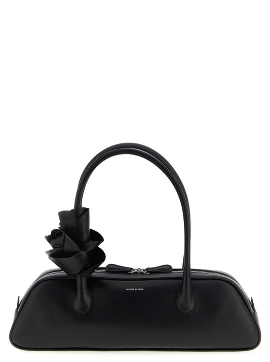 Black Calfskin Shoulder Bag