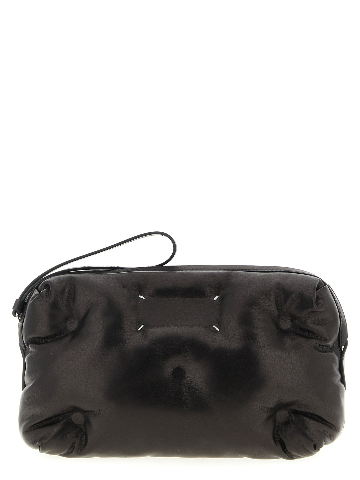 Black Lambskin Crossbody Bag