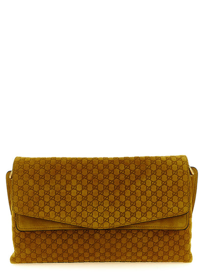 Bicolor Calfskin Shoulder Bag