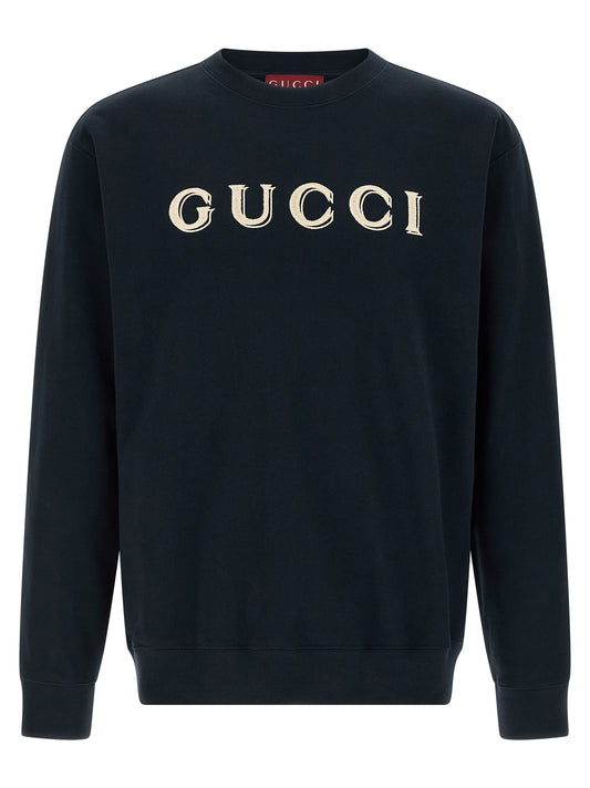 Blue Cotton Sweatshirt