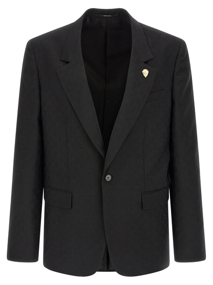 Black Polyester Blazer