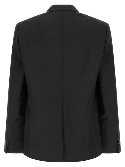 Black Polyester Blazer
