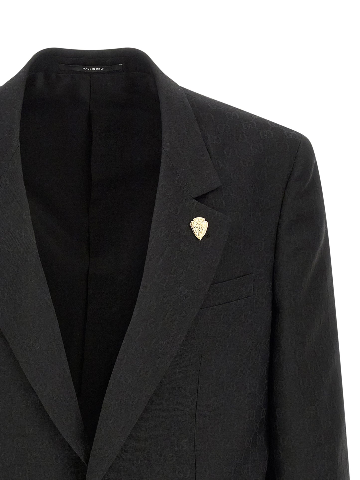Black Polyester Blazer