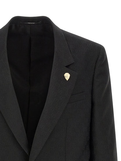 Black Polyester Blazer