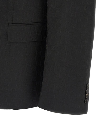 Black Polyester Blazer