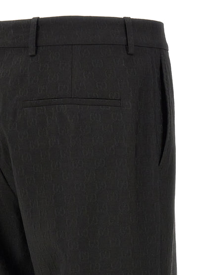 Black Polyester Dress Pants